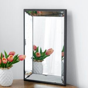 Medium Antique Mirror Glass Decorative Tray
