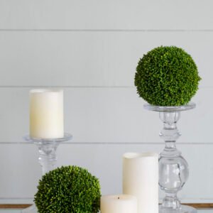 Faux Boxwood Ball Duo – Gift Boxed Set