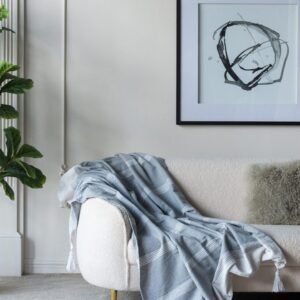 Conrad Grey Throw Blanket