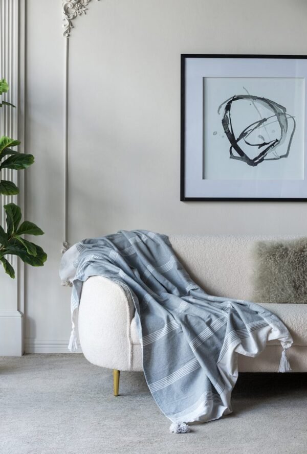 Conrad Grey Throw Blanket