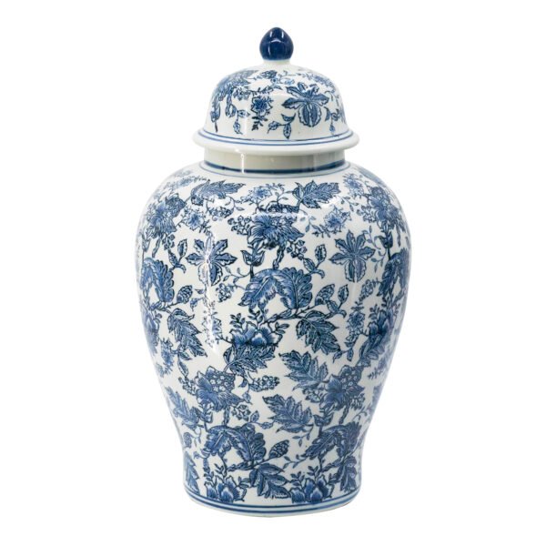 Blue & White Chinoiserie Lidded Ginger Jar - Large - Image 2