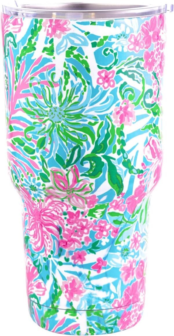 Lilly Pulitzer 30 oz Insulated Tumbler with Lid- Leaf it Wild