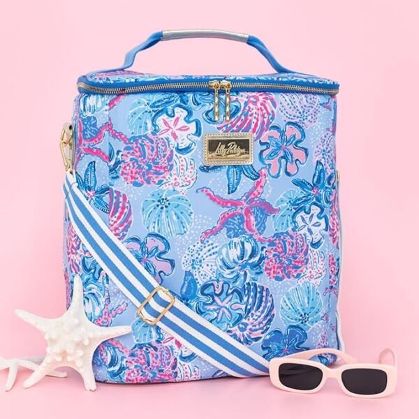 Lilly Pulitzer Insulated Wine Carrier, Cooler Bag