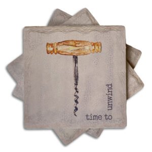 Time to Unwind Ceramic Coasters