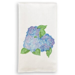 Tea Towel with Hydrangea Bouquet