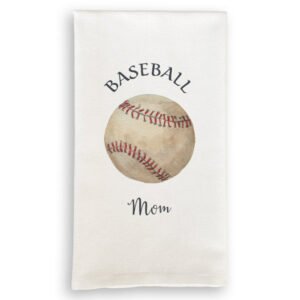 Tea Towel with Baseball Mom