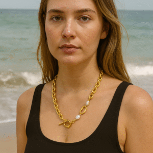 Oceana Pearl Chain Necklace