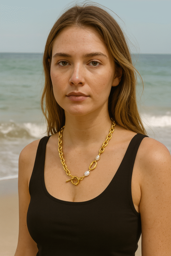Oceana Pearl Chain Necklace