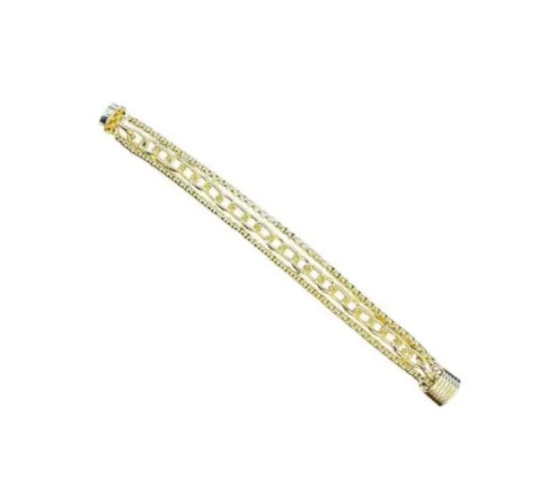 The Riviera Triple Chain Bracelet - Image 2