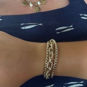 The Riviera Triple Chain Bracelet