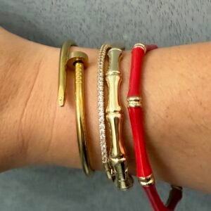 Red Tropical Grove Bangle