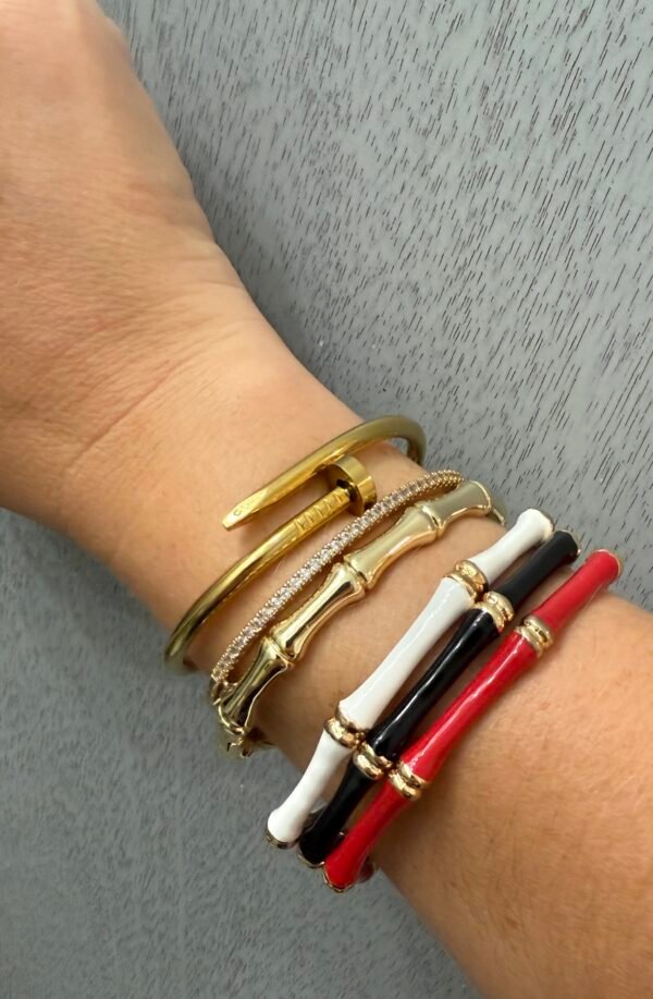Black Tropical Grove Bangle - Image 3