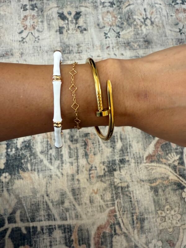 White Tropical Grove Bangle - Image 2