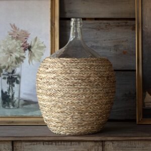 Bottiglia Glass Demijohn with Woven Seagrass Cover