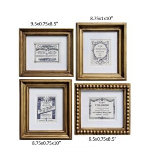 Framed Parfumerie Prints, Set of 4