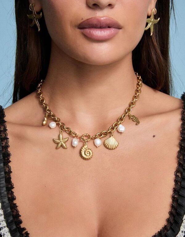Golden Tides Charm Necklace - Image 2