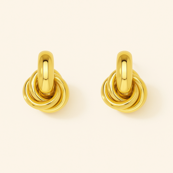 Aurora Knot Statement Earrings