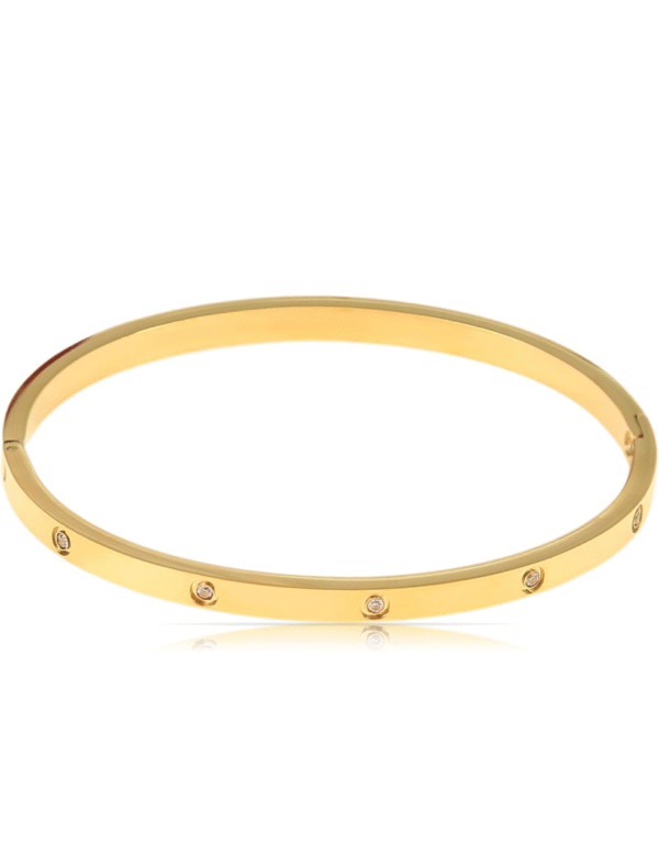 LuxeLine Diamond Dot Bangle