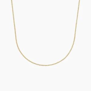 Golden Dotted Chain Necklace