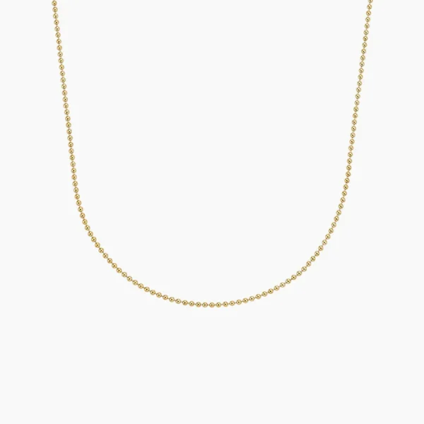 Golden Dotted Chain Necklace