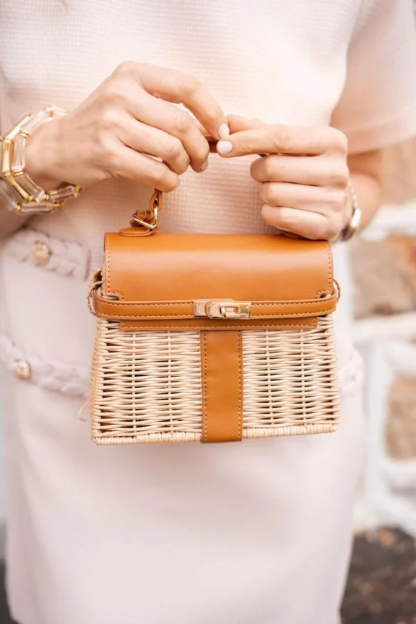 Celine Wicker Handbag - Image 2