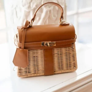 Celine Wicker Handbag