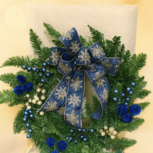 A Very Blue Christmas custom wreath