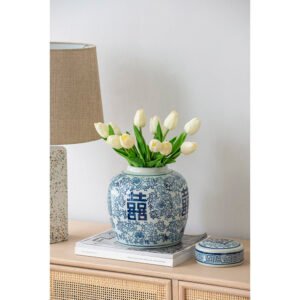 Blue & White Porcelain Double Happiness Jar