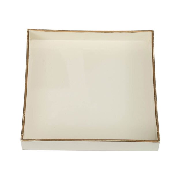 White Square Mimosa Tray - Image 4