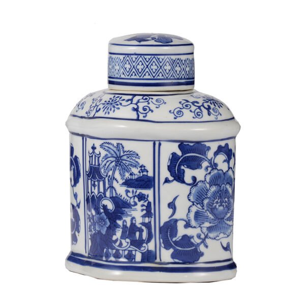 Blue Blossom Chinoiserie Jar - Image 3