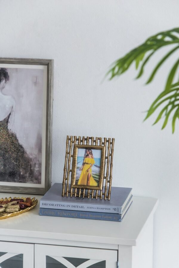 Antique Gold Bamboo Frame - Image 3