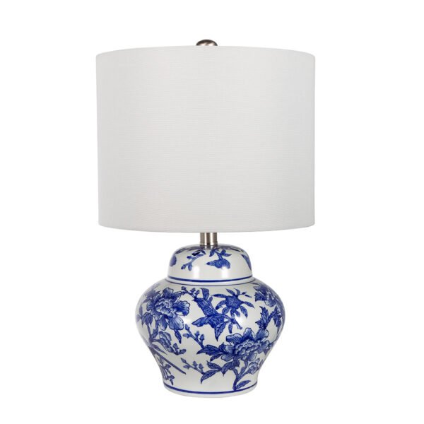 Rounded Chinoiserie Jar Lamp - Image 2
