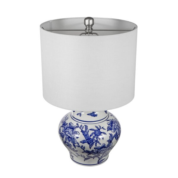 Rounded Chinoiserie Jar Lamp - Image 3