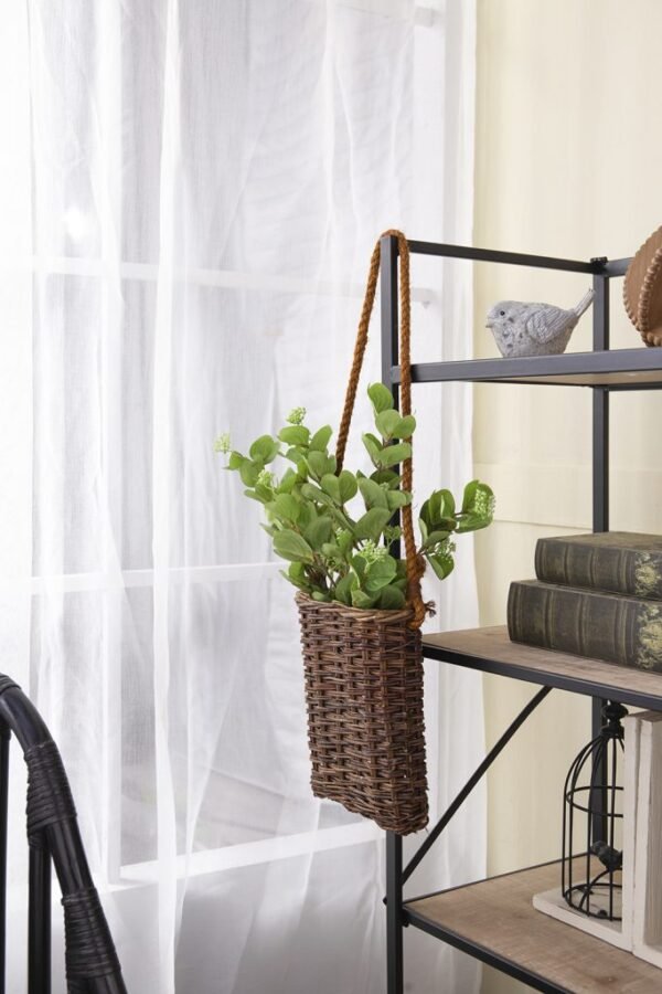 Handwoven Willow Hanging Basket - Image 2