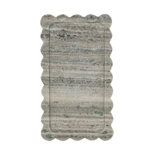 Scalloped Edge Marble Tray - Image 3