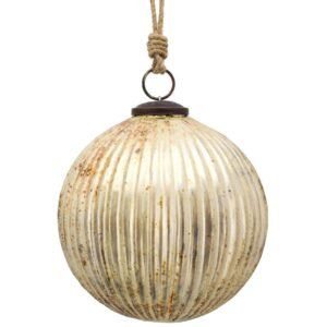 Golden Glow Mercury Glass Ornament