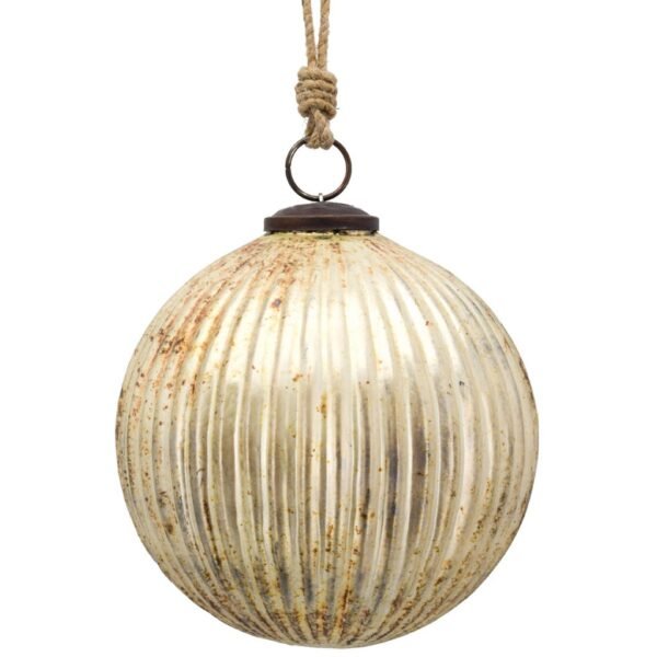 Golden Glow Mercury Glass Ornament