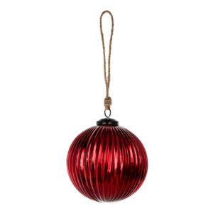 Crimson Shine Mercury Glass Ornament
