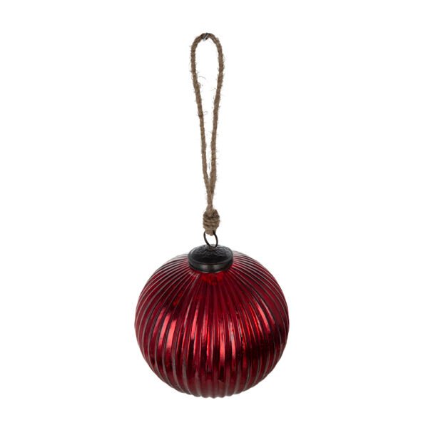 Crimson Shine Mercury Glass Ornament - Image 2