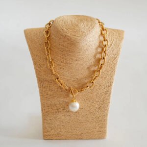 Betty Cotton Pearl Chain Necklace