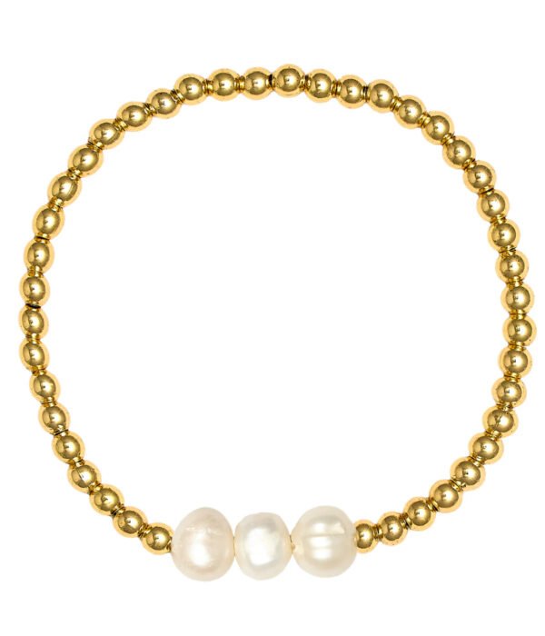 Hadley Triple Pearl Beaded Bracelet