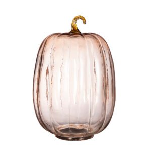 Golden Stem Glass Pumpkin