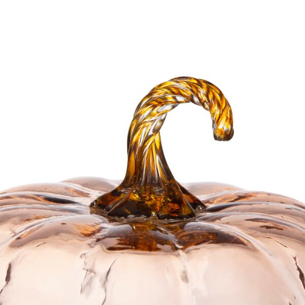 Golden Stem Glass Pumpkin - Image 3