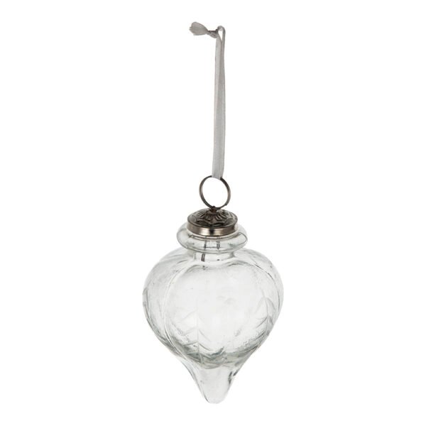 Classic Clear Glass Ornament - Image 2