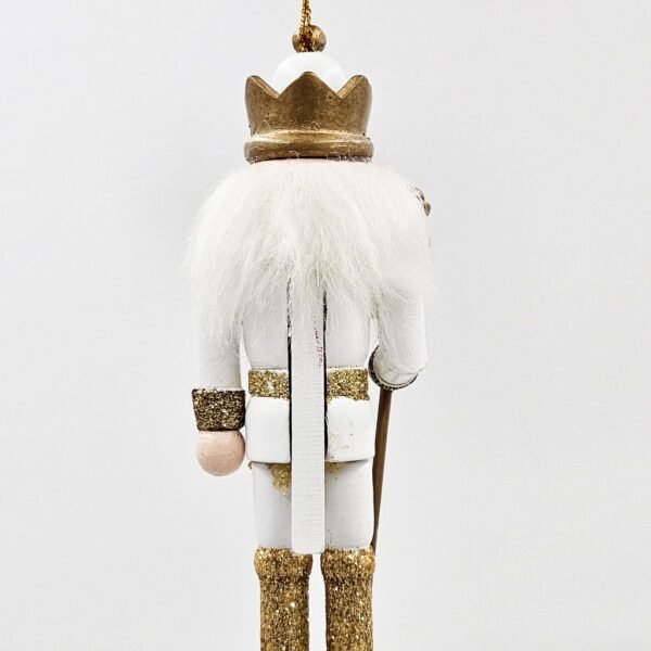 Regal White & Gold Nutcracker Trio Ornaments – Set of 3 - Image 4
