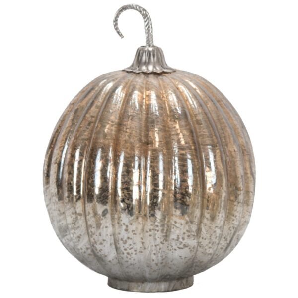 Vintage Glow Mercury Glass Pumpkin