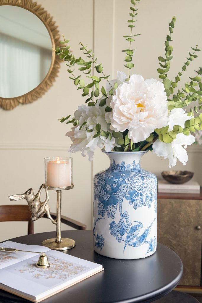 Gold Rabbit Pillar Candle Holder 8x4x11" - Image 3